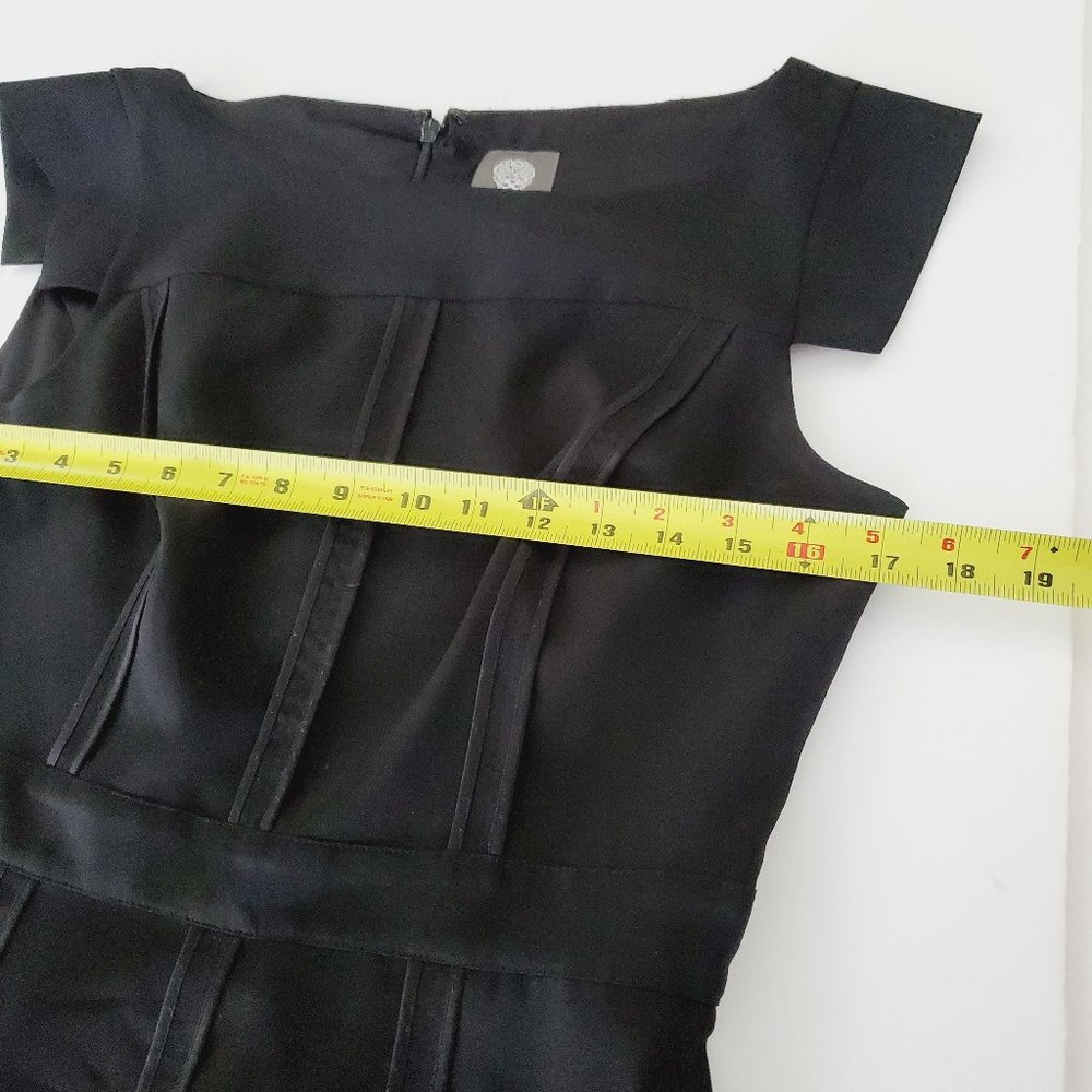VINCE CAMUTO Black Cap Sleeve Sheath Dress - Picture 7 of 11